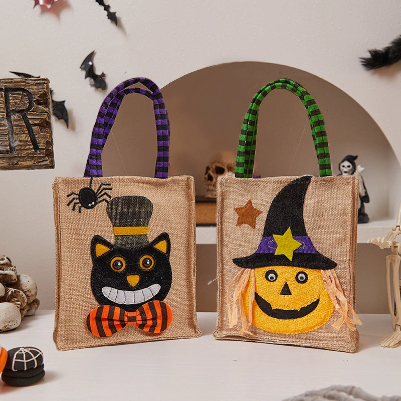 Halloween must-have small gifts, children's candy bags, buckets, kindergarten pumpkins, candy baskets, scene arrangement props