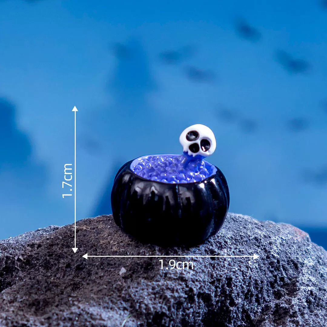 Halloween small ornaments witch owl black cat ghost festival horror cute desktop creative decoration small objects Halloween must-have