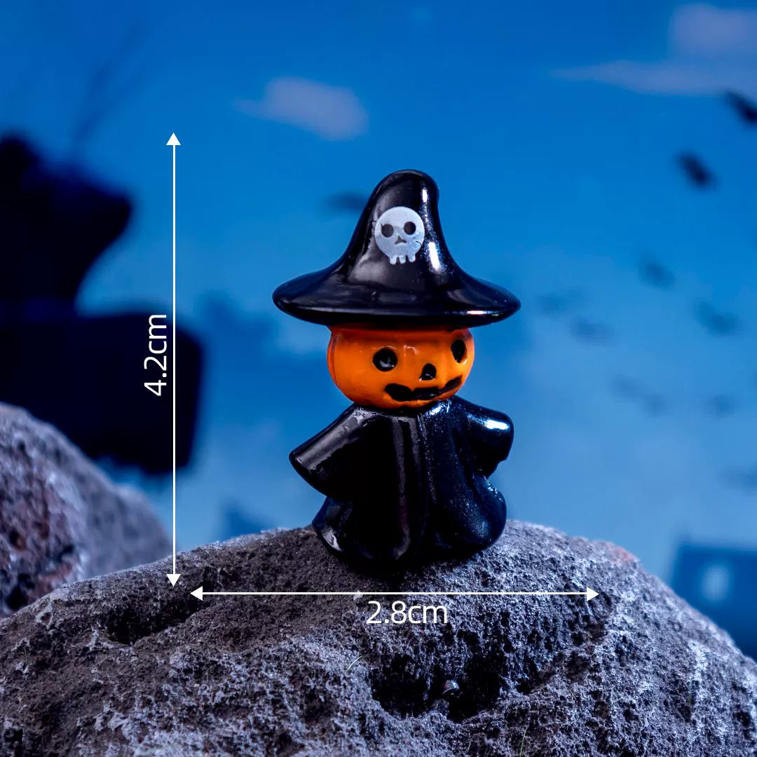 Halloween small ornaments witch owl black cat ghost festival horror cute desktop creative decoration small objects Halloween must-have