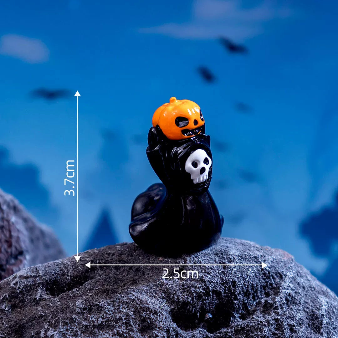 Halloween small ornaments witch owl black cat ghost festival horror cute desktop creative decoration small objects Halloween must-have