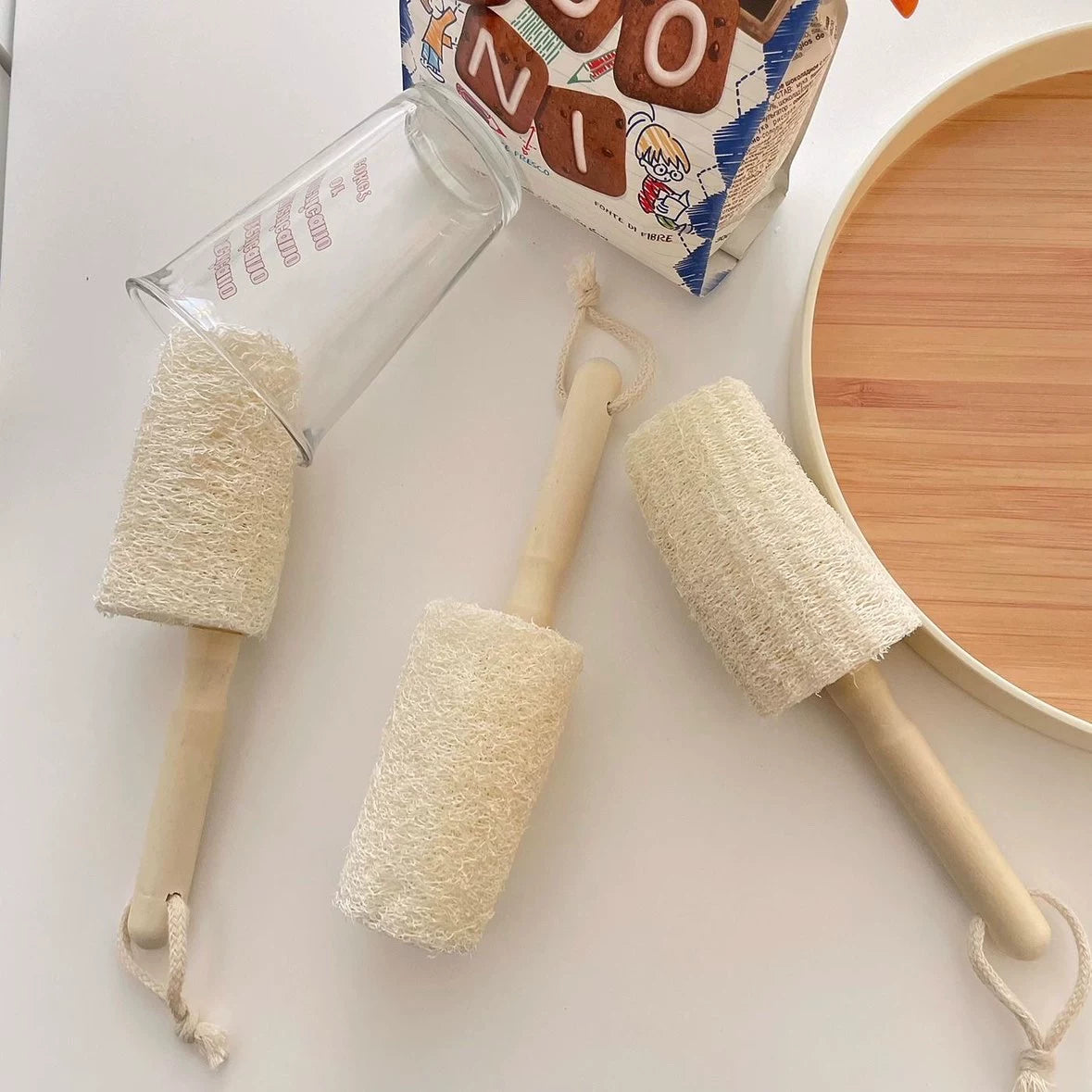 Household kitchen dishwashing brush loofah non-stick oil brush pan dishwashing scouring cloth loofah washing cup cleaning brush
