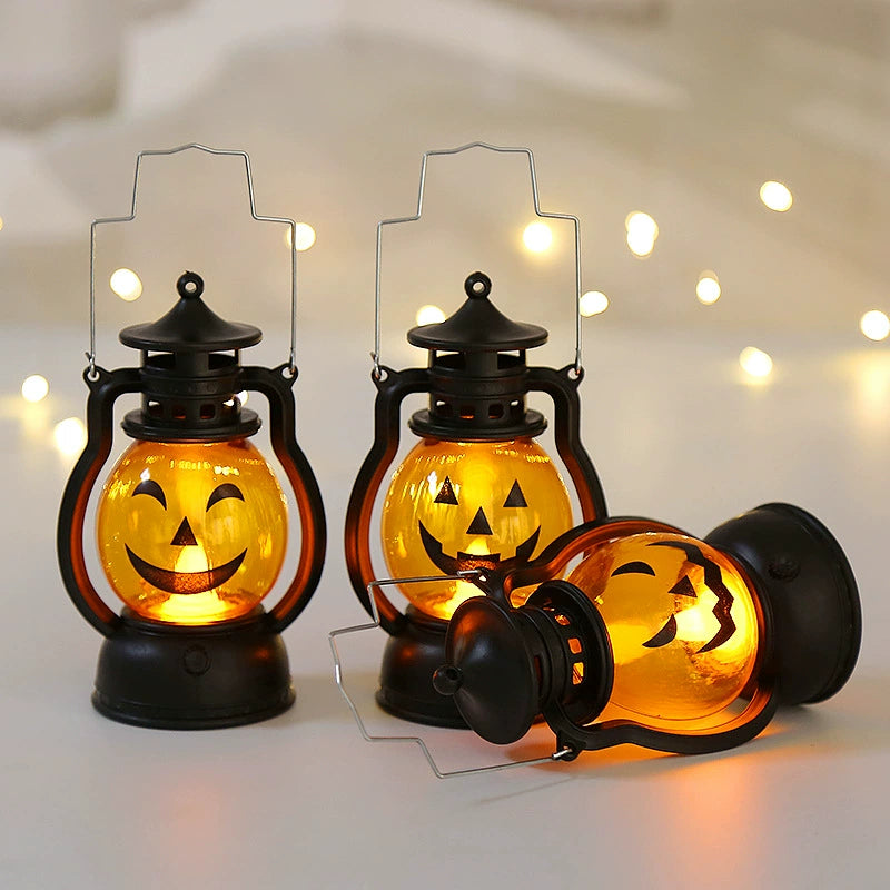 Halloween must-have jack-o-lantern children's portable night light decorations small items ornaments gift arrangement dress up ambient lights