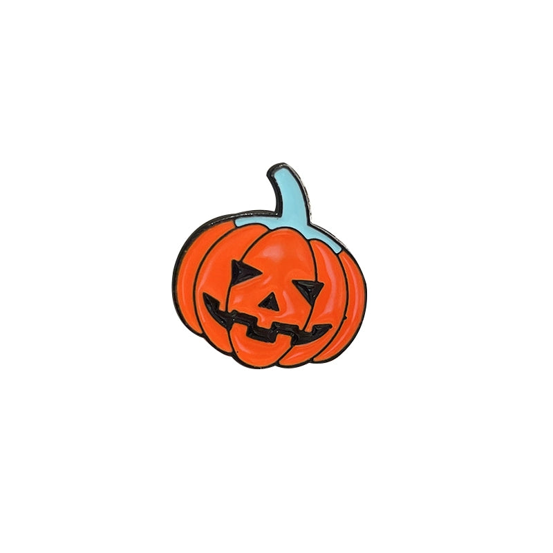 Halloween must-have little ghost brooch pumpkin pin Japanese cute metal badge Halloween decoration men's and women's clothes bag accessories