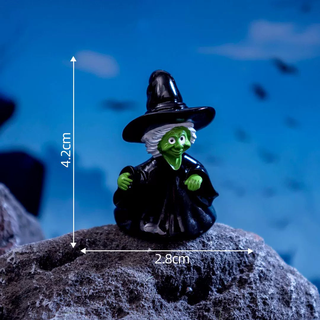 Halloween small ornaments witch owl black cat ghost festival horror cute desktop creative decoration small objects Halloween must-have