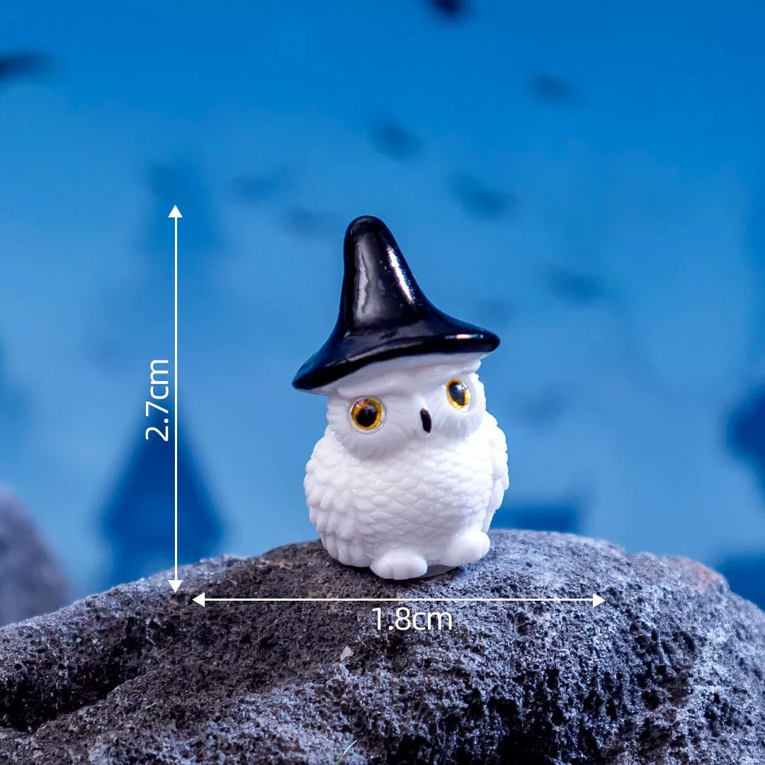 Halloween small ornaments witch owl black cat ghost festival horror cute desktop creative decoration small objects Halloween must-have