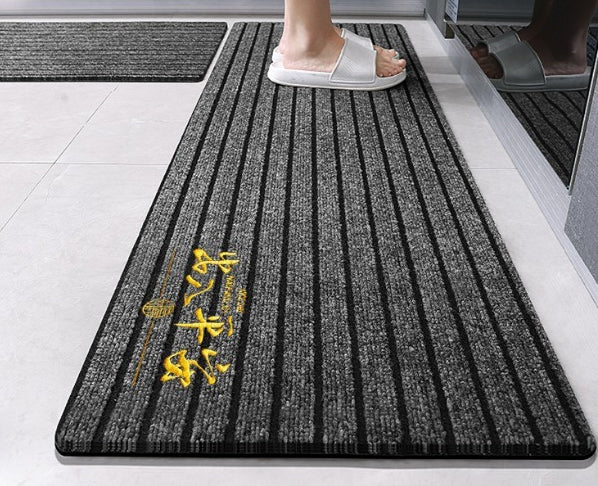Kitchen floor mat, water absorption, non-slip and oil-proof, scrubbable leave-in, dirt-resistant foot mat, door mat, door mat, door carpet household