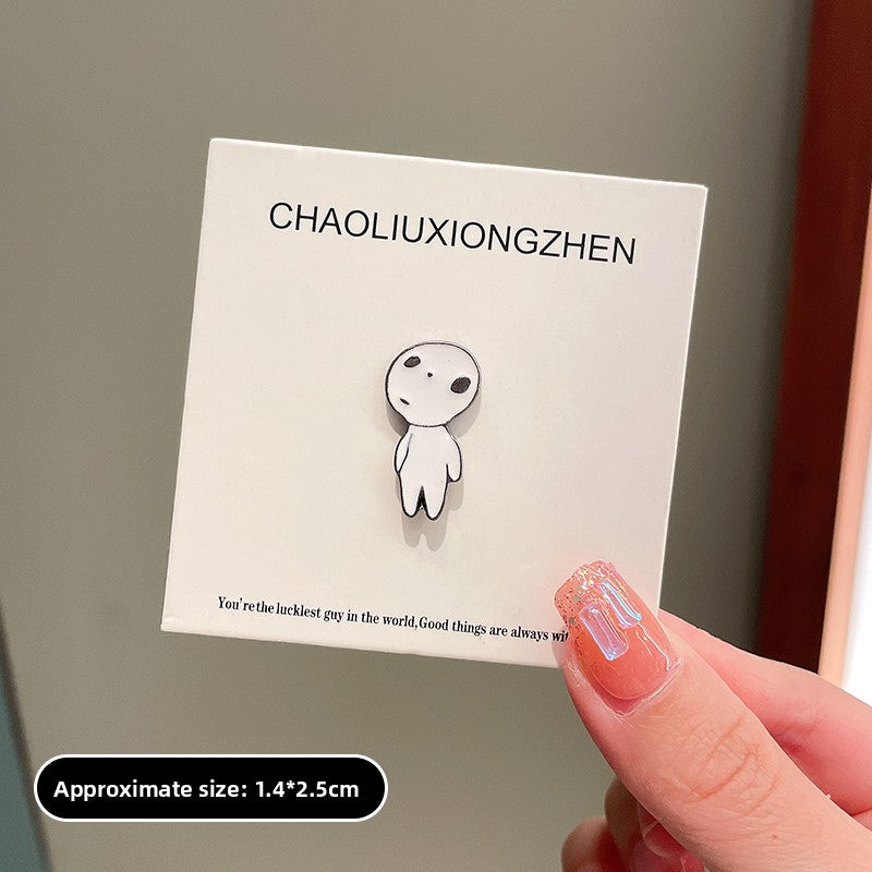 Halloween must-have little ghost brooch pumpkin pin Japanese cute metal badge Halloween decoration men's and women's clothes bag accessories