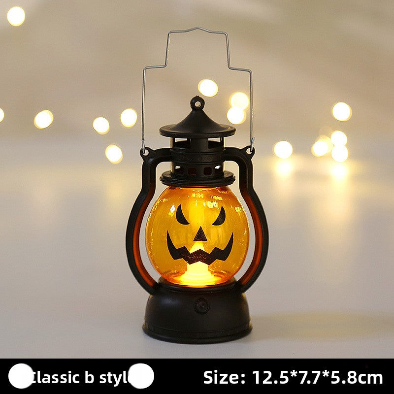 Halloween must-have jack-o-lantern children's portable night light decorations small items ornaments gift arrangement dress up ambient lights