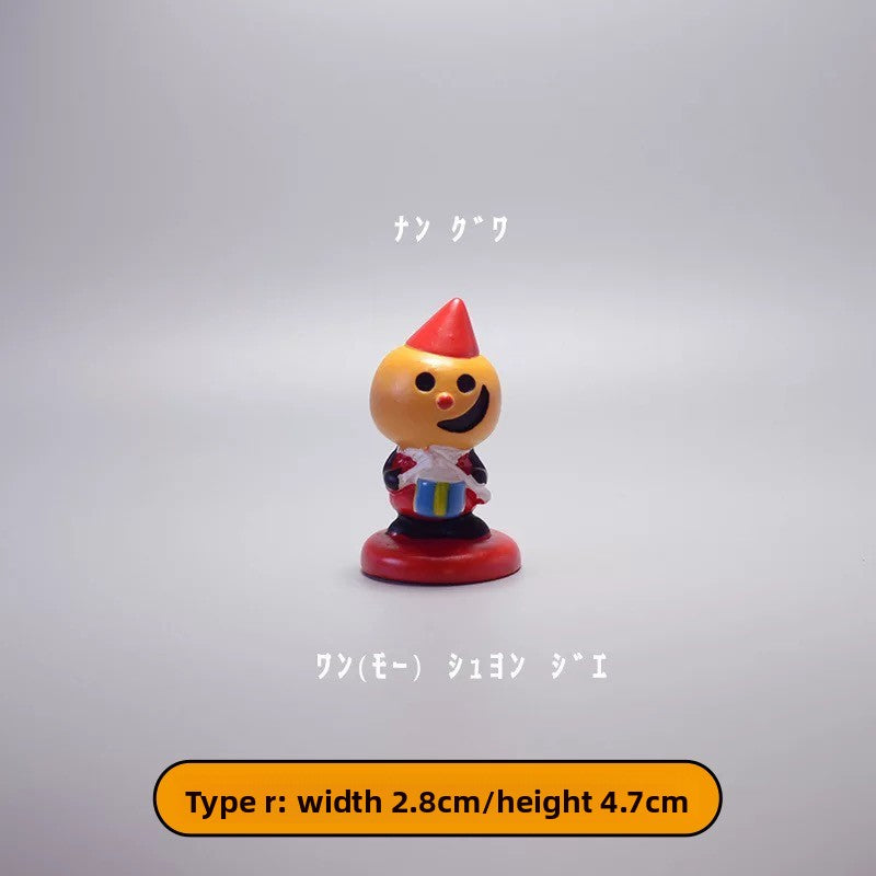 Halloween theme mini cute pumpkin lanterns tabletop ornaments props store scene atmosphere decorations small toys Halloween essentials