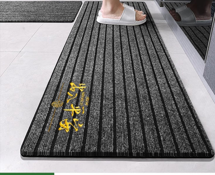 Kitchen floor mat, water absorption, non-slip and oil-proof, scrubbable leave-in, dirt-resistant foot mat, door mat, door mat, door carpet household