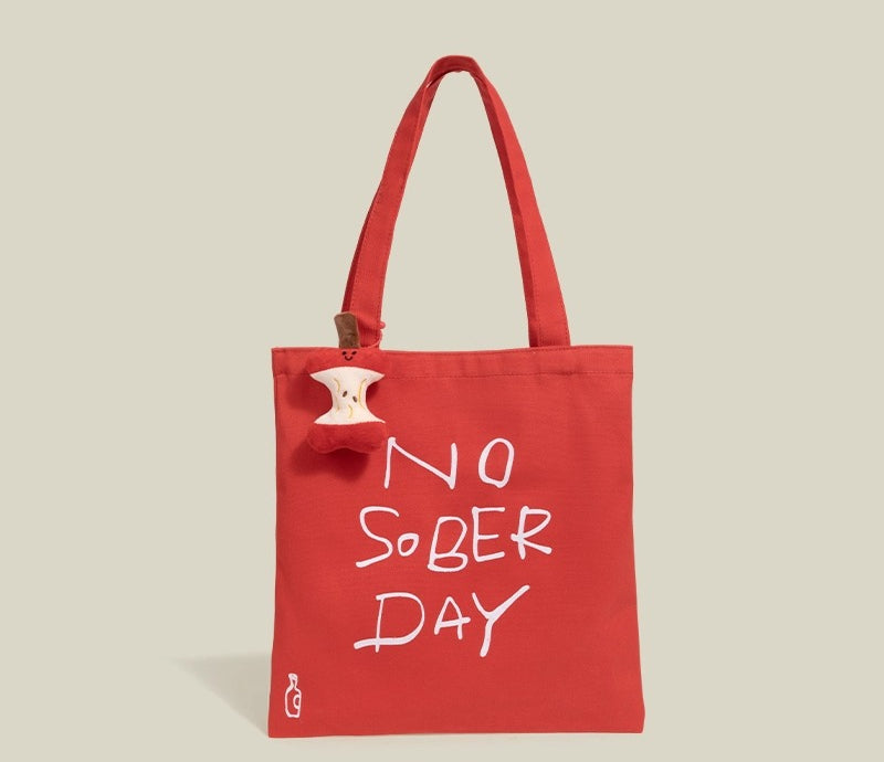 Korean Lazy Wind Shoulder Bag 2025 New Original Letter Design Large Capacity Tote Bag