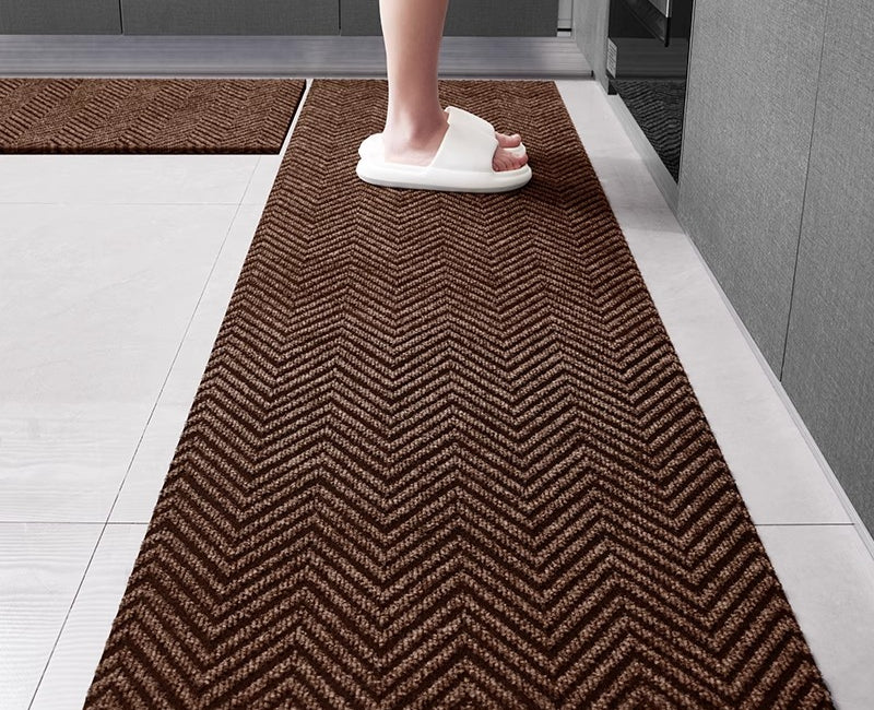 Kitchen floor mat, water absorption, non-slip and oil-proof, scrubbable leave-in, dirt-resistant foot mat, door mat, door mat, door carpet household
