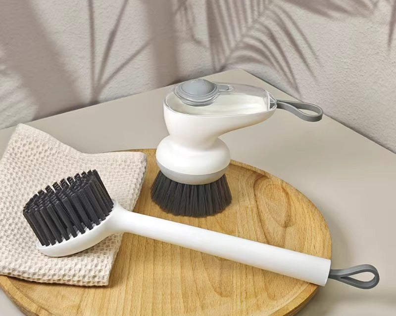Gaolai kitchen special pot washing brush does not hurt the pot cleaning brush household long handle  add liquid short handle