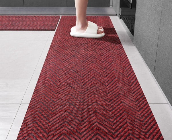 Kitchen floor mat, water absorption, non-slip and oil-proof, scrubbable leave-in, dirt-resistant foot mat, door mat, door mat, door carpet household
