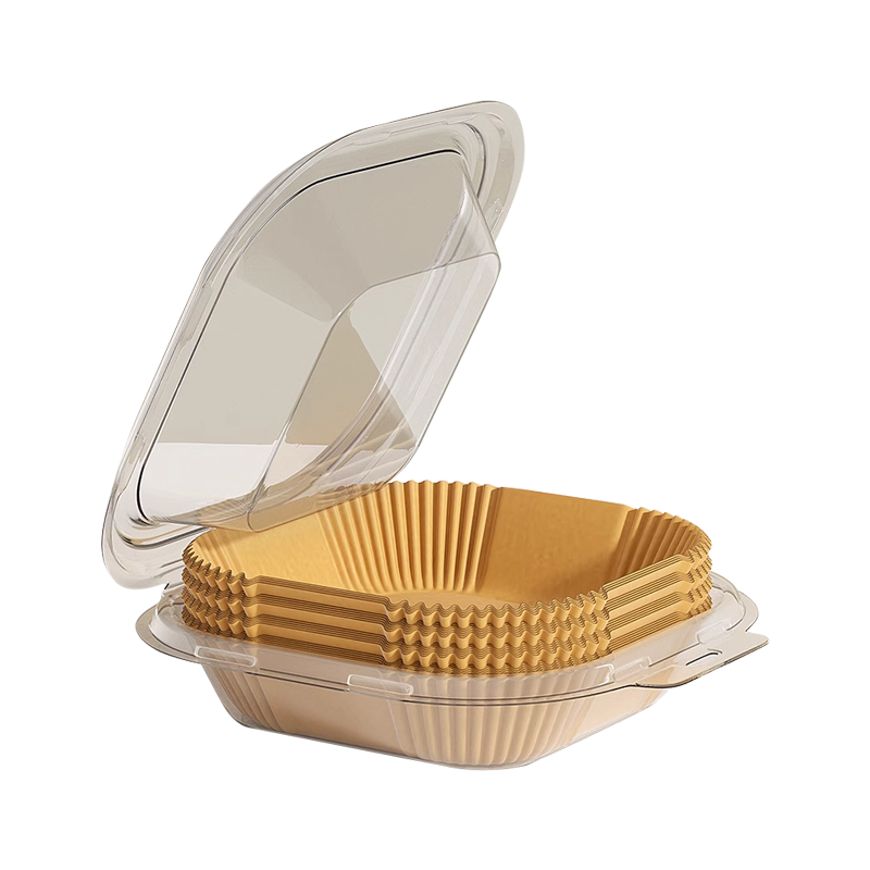 Air fryer special paper, oven oil-absorbing pad paper, household food grease trap bowl, high temperature resistant square baking silicone oil paper