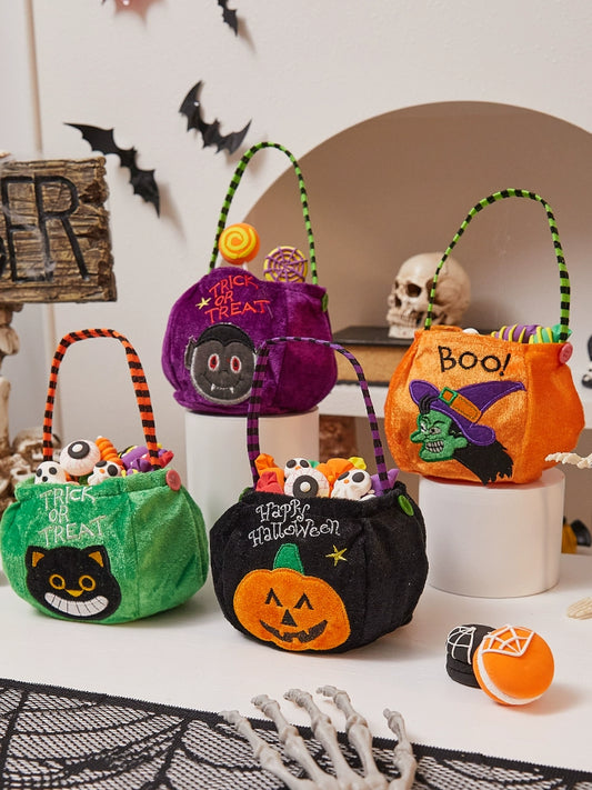 Halloween must-have small gifts, children's candy bags, buckets, kindergarten pumpkins, candy baskets, scene arrangement props