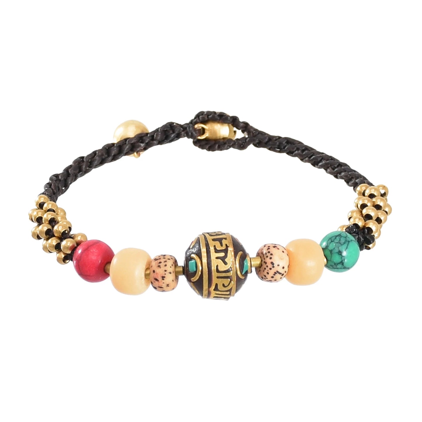 New Tibetan ethnic style bracelet women's retro Nepalese hand-woven bell bracelet fashionable versatile accessories