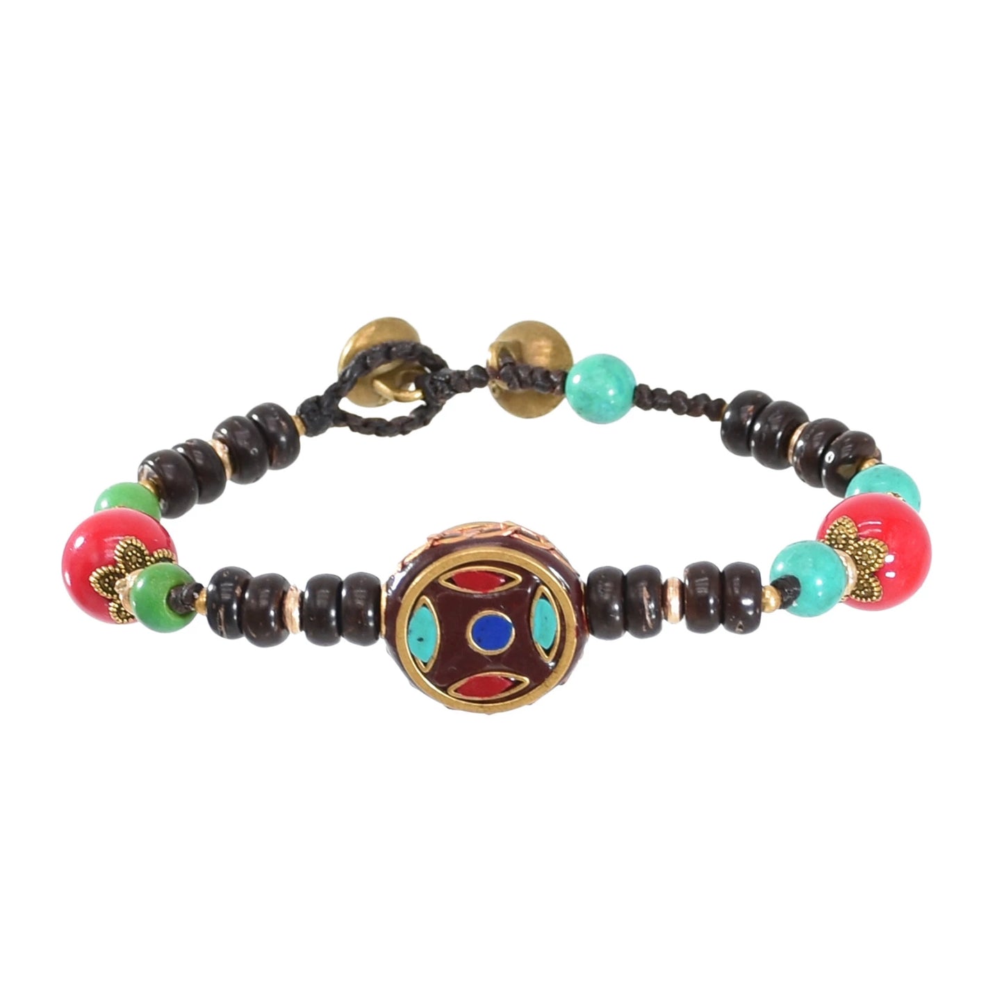 New Tibetan ethnic style bracelet women's retro Nepalese hand-woven bell bracelet fashionable versatile accessories