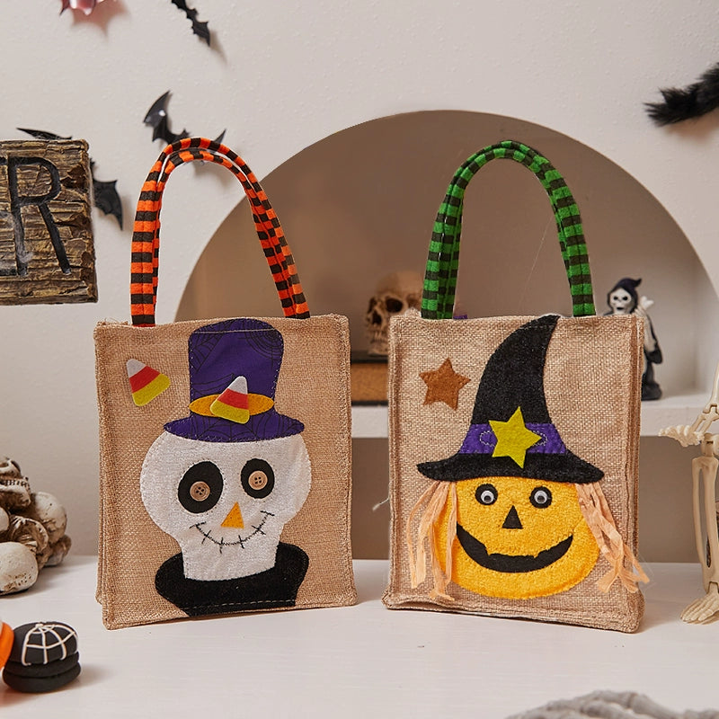 Halloween must-have small gifts, children's candy bags, buckets, kindergarten pumpkins, candy baskets, scene arrangement props