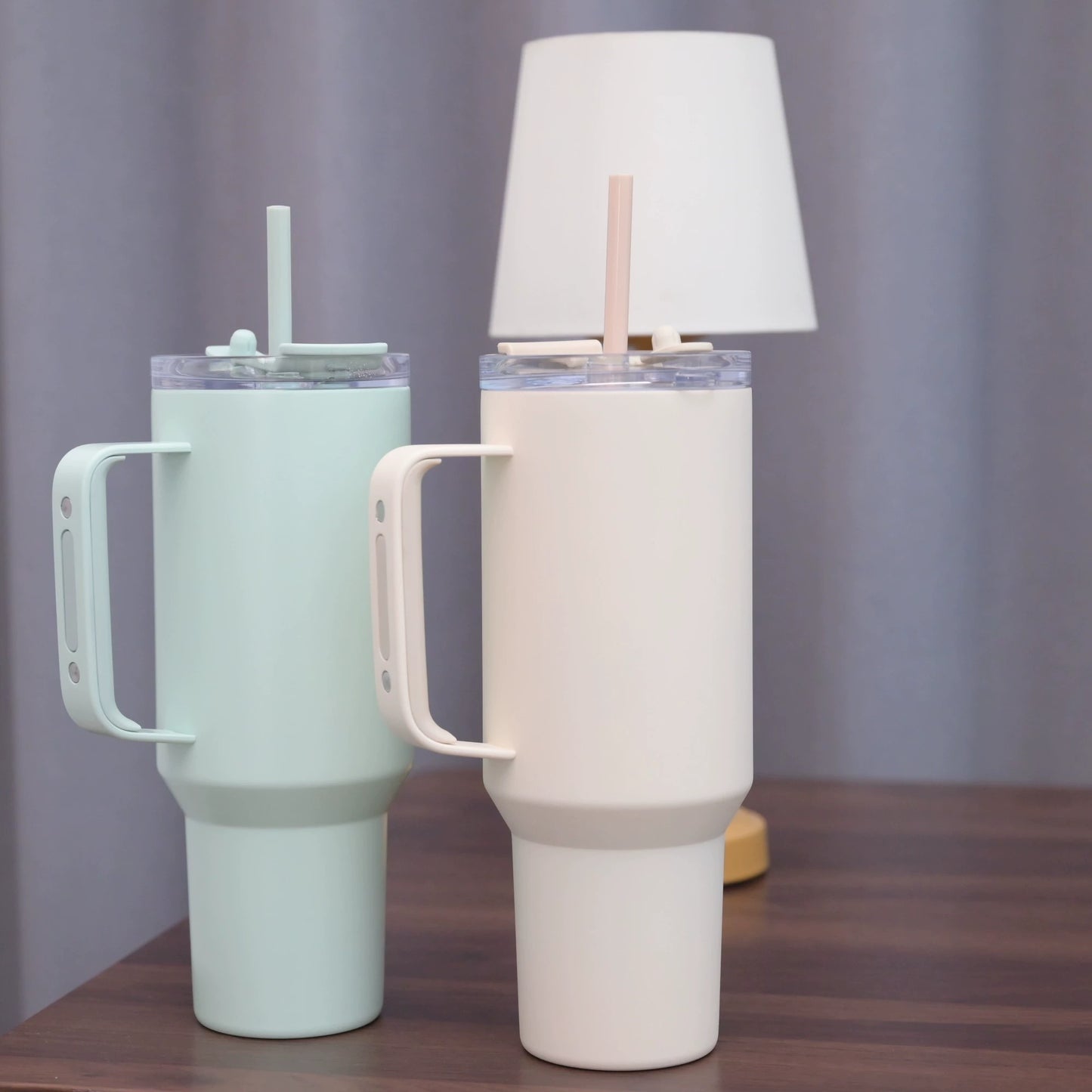 Thermos Cup Thermos Cup 1.18L Large Capacity Coffee Cup Water Cup Straw Cup Convenient Tea Cup