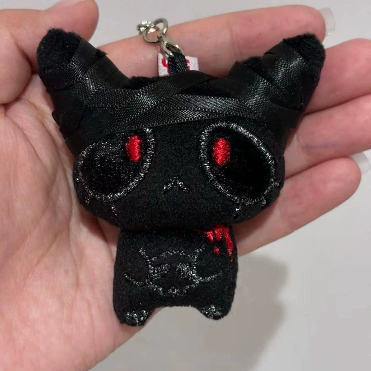 Halloween must-have original handmade broken little blood plush doll ornament dark ins dark goth wind bag pendant