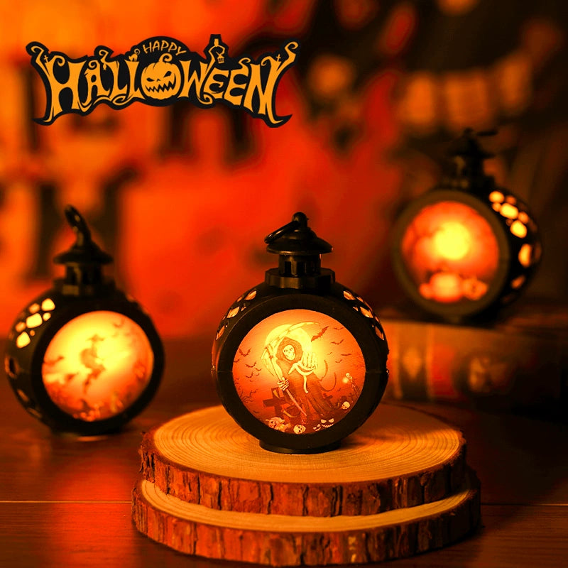 Halloween must-have jack-o-lantern children's portable night light decorations small items ornaments gift arrangement dress up ambient lights