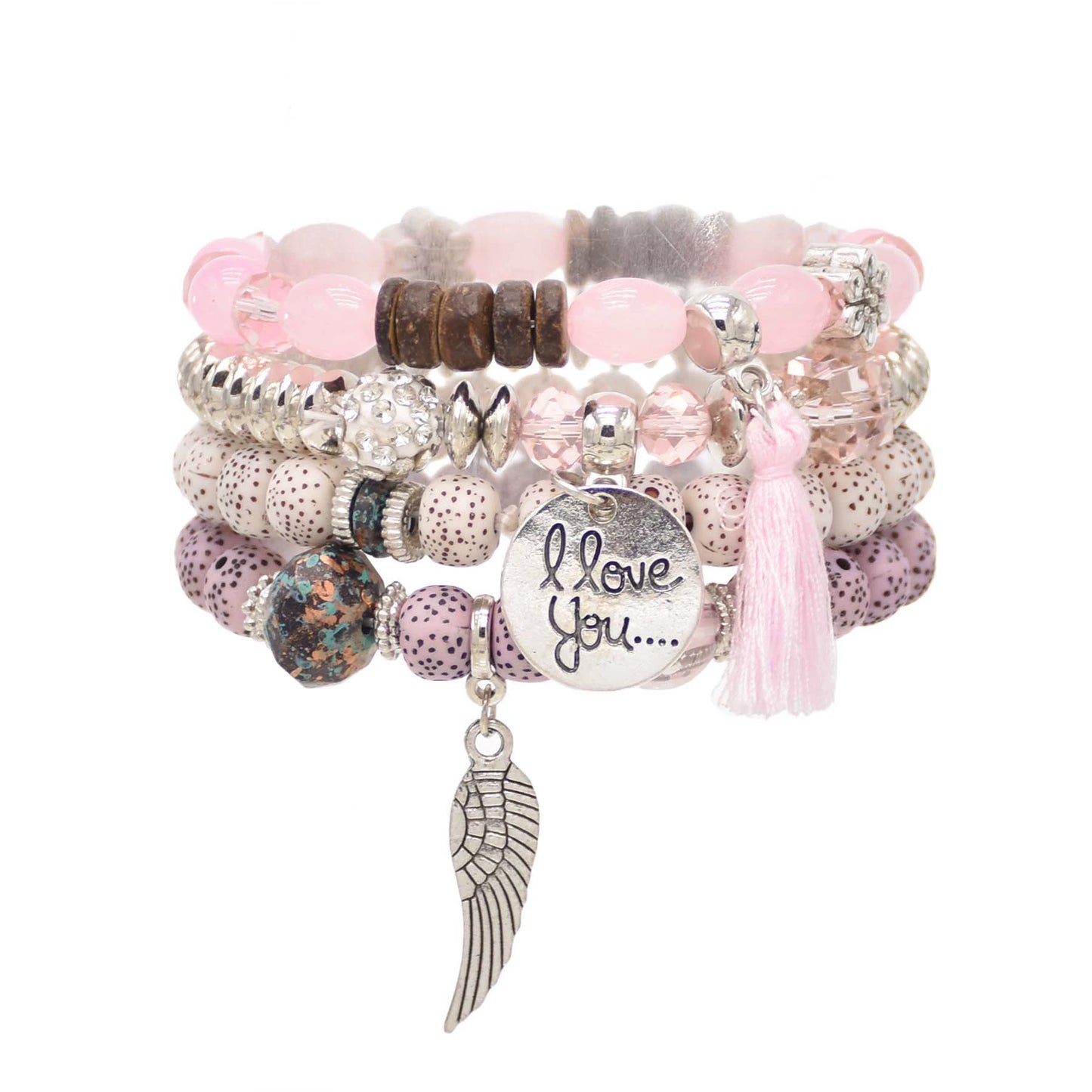 European and American style bracelet beaded multi-layer color men's and women's couple bracelet accessories, ethnic style retro