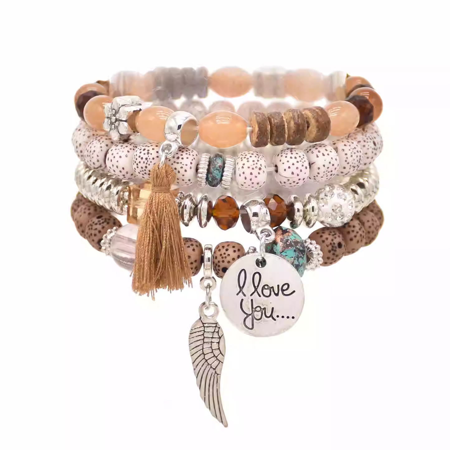 Ethnic style beaded multi-layer bracelet for men and women couples retro and versatile summer bracelet accessories