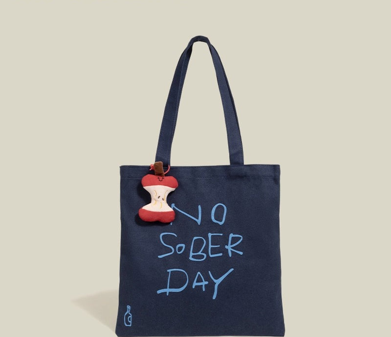 Korean Lazy Wind Shoulder Bag 2025 New Original Letter Design Large Capacity Tote Bag