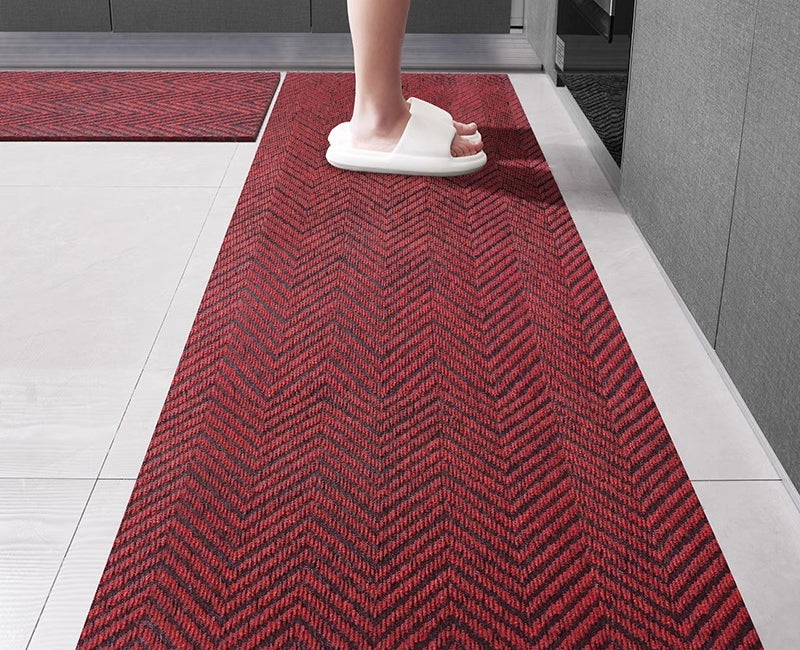 Kitchen floor mat, water absorption, non-slip and oil-proof, scrubbable leave-in, dirt-resistant foot mat, door mat, door mat, door carpet household