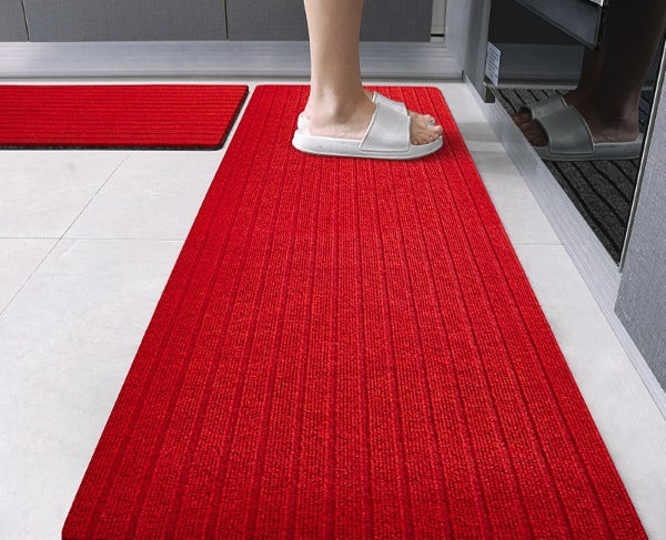 Kitchen floor mat, water absorption, non-slip and oil-proof, scrubbable leave-in, dirt-resistant foot mat, door mat, door mat, door carpet household