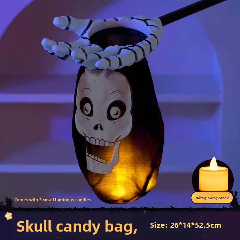 Halloween must-have decorative jack-o-lanterns glowing hand crank sticks children's gifts ornaments ambient dress-up props gifts toy lights