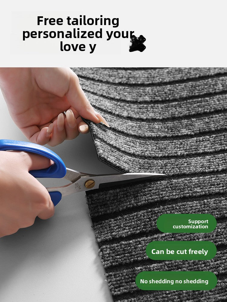 Kitchen floor mat, water absorption, non-slip and oil-proof, scrubbable leave-in, dirt-resistant foot mat, door mat, door mat, door carpet household