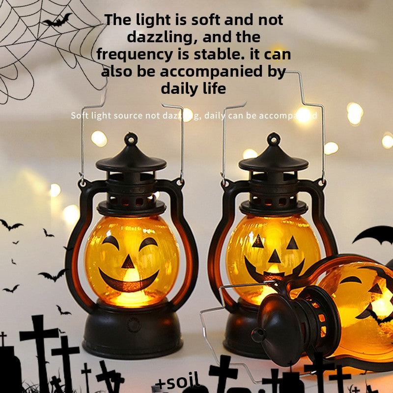 Halloween must-have jack-o-lantern children's portable night light decorations small items ornaments gift arrangement dress up ambient lights