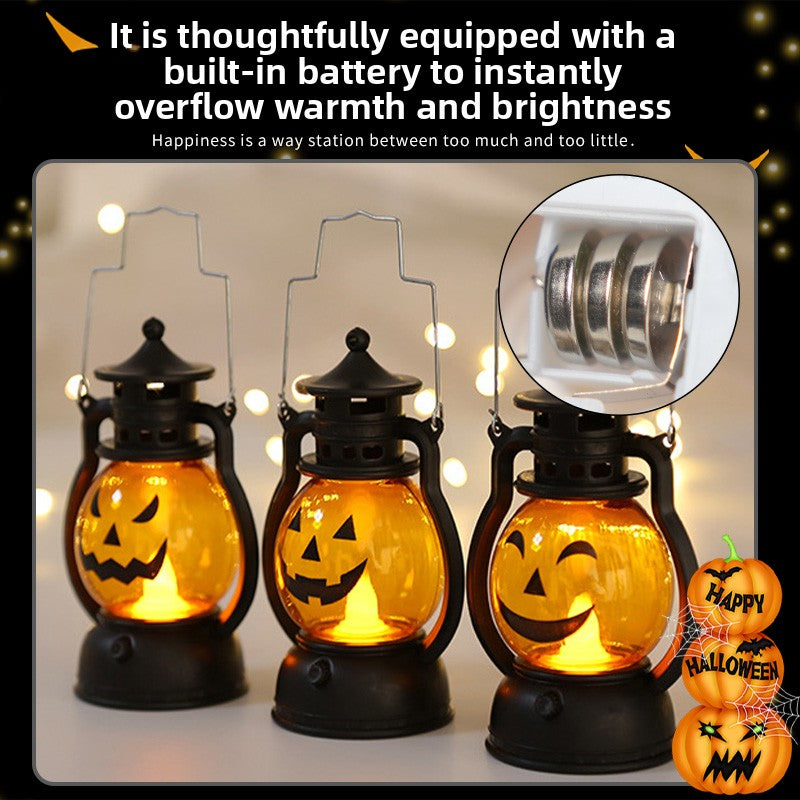 Halloween must-have jack-o-lantern children's portable night light decorations small items ornaments gift arrangement dress up ambient lights