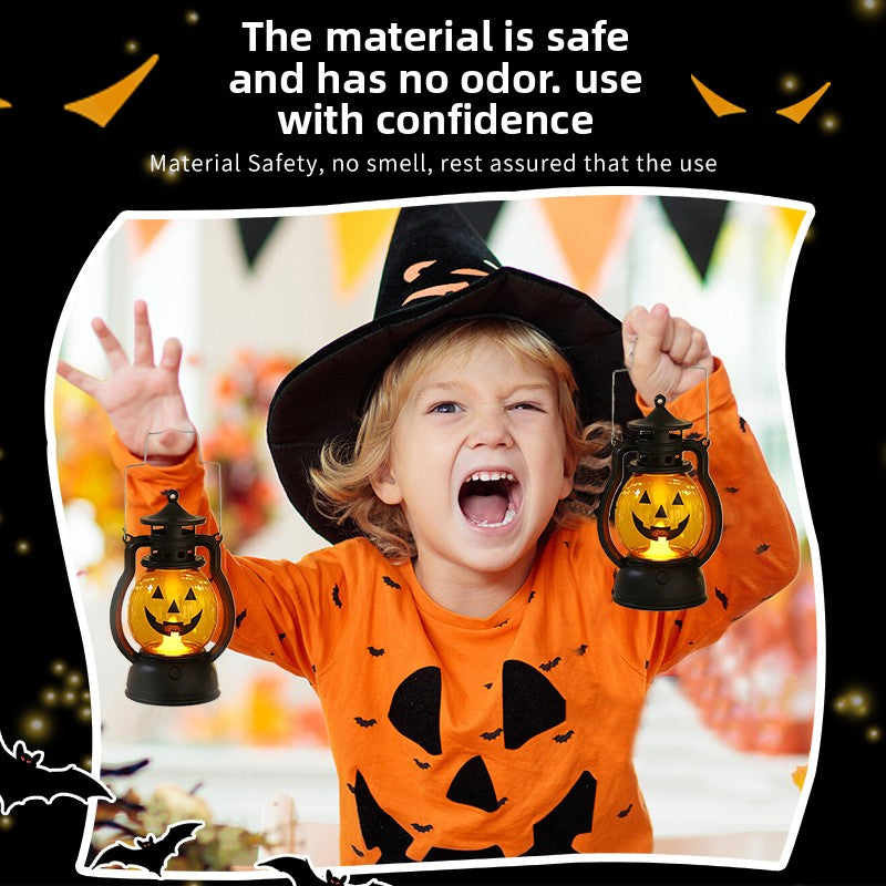 Halloween must-have jack-o-lantern children's portable night light decorations small items ornaments gift arrangement dress up ambient lights