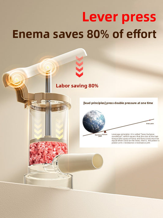 Enema Artifact Household Enema Machine Manual Filling Sausage Enema Machine Food Grade Casings Packed Sausage Jar Sausage Tools