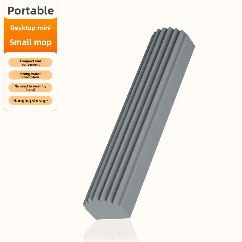 Mini small mop sponge absorbent household desktop handheld hand-washable bathroom lazy table wiping artifact multi-function