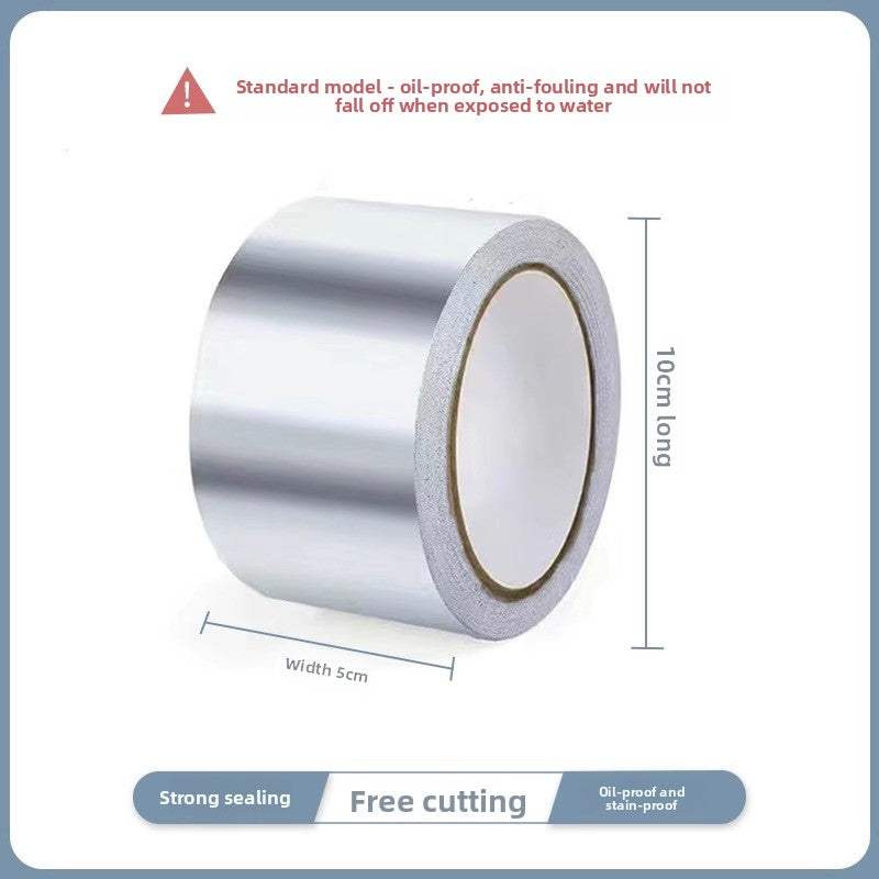 Gas stove edge banding strip Kitchen gas stove Sink pool Waterproof, oil-proof and high temperature resistant sticker Self-adhesive aluminum foil tape mildew