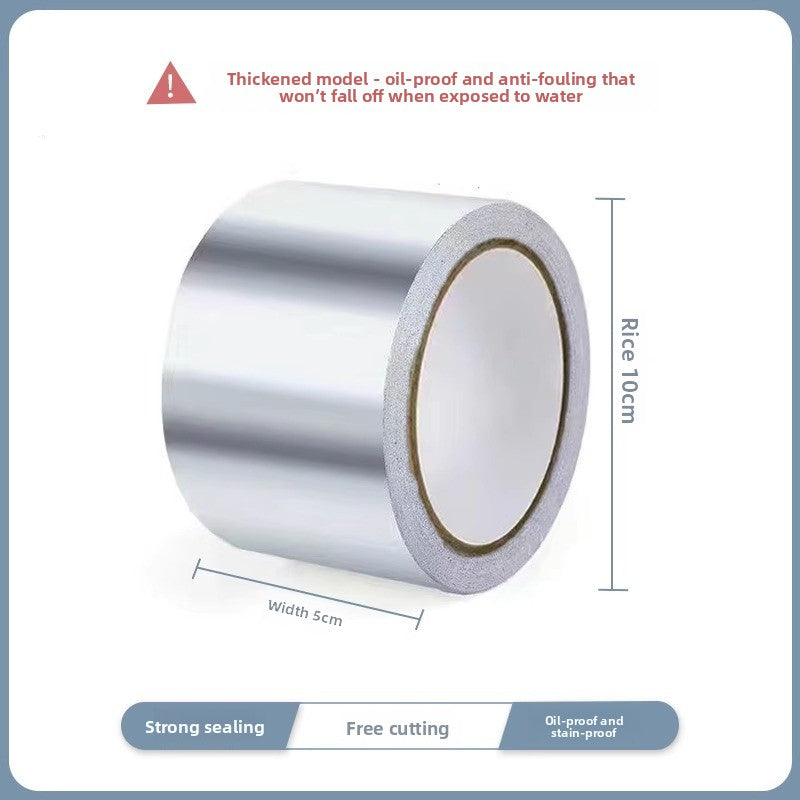 Gas stove edge banding strip Kitchen gas stove Sink pool Waterproof, oil-proof and high temperature resistant sticker Self-adhesive aluminum foil tape mildew