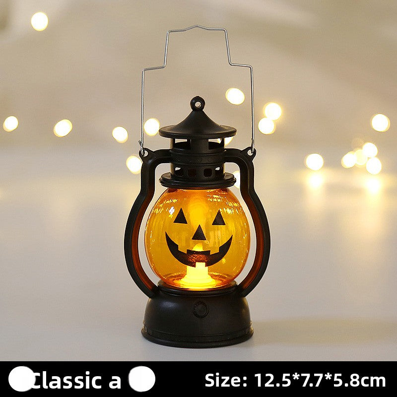 Halloween must-have jack-o-lantern children's portable night light decorations small items ornaments gift arrangement dress up ambient lights