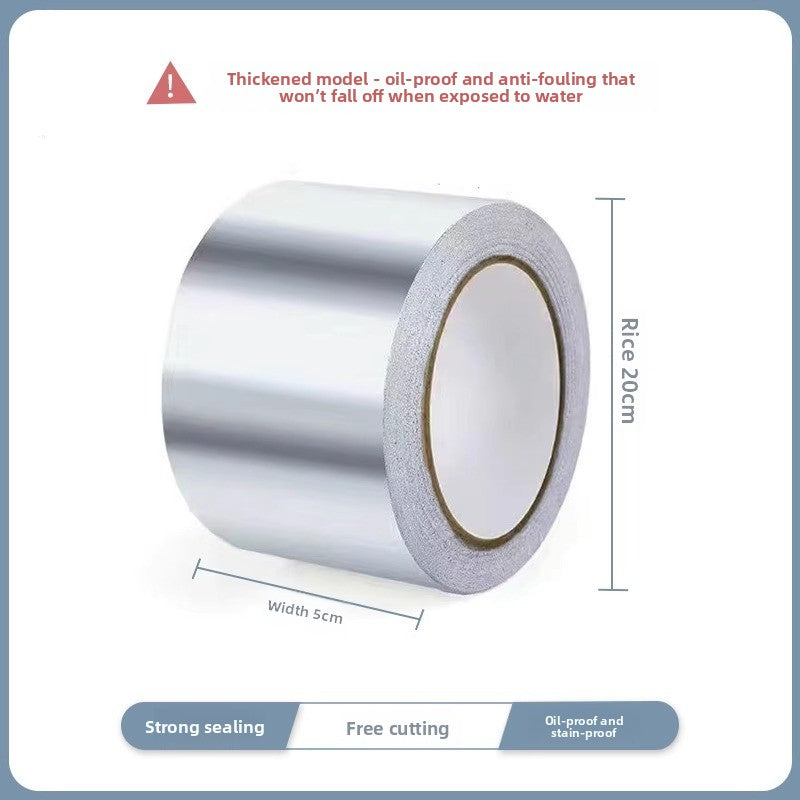 Gas stove edge banding strip Kitchen gas stove Sink pool Waterproof, oil-proof and high temperature resistant sticker Self-adhesive aluminum foil tape mildew