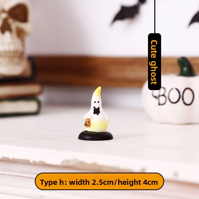 Halloween theme mini cute pumpkin lanterns tabletop ornaments props store scene atmosphere decorations small toys Halloween essentials