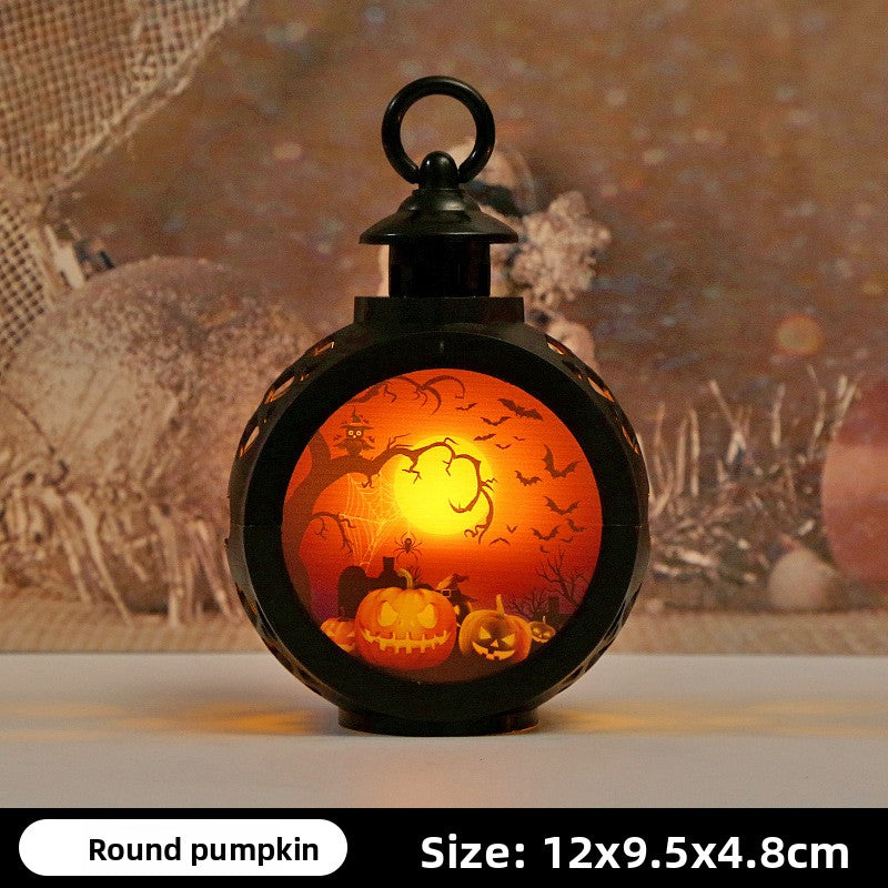 Halloween must-have jack-o-lantern children's portable night light decorations small items ornaments gift arrangement dress up ambient lights