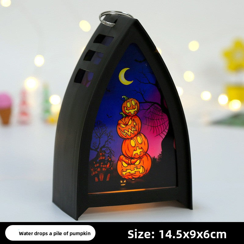 Halloween must-have jack-o-lantern children's portable night light decorations small items ornaments gift arrangement dress up ambient lights