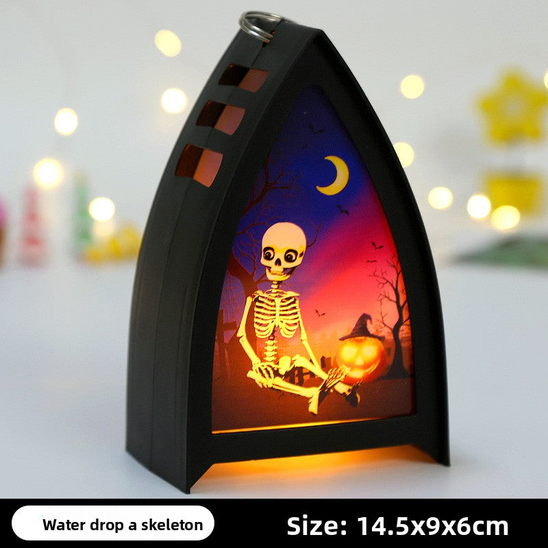 Halloween must-have jack-o-lantern children's portable night light decorations small items ornaments gift arrangement dress up ambient lights