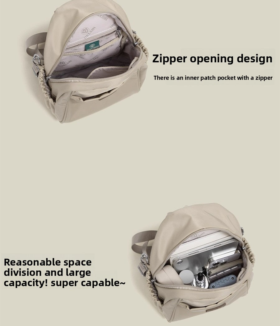Japanese simple waterproof backpack women's 2025 new lightweight leisure outdoor travel backpack