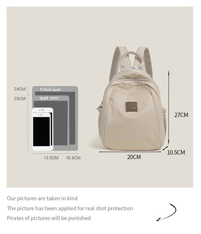 Japanese simple waterproof backpack women's 2025 new lightweight leisure outdoor travel backpack