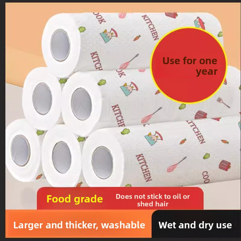 Kitchen paper towels, oil-absorbing paper, paper consumption, super oil-removing toilet paper, lazy rag, wet and dry wipes