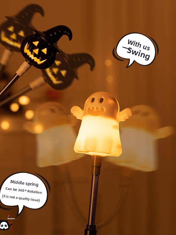 Halloween must-have decorative jack-o-lanterns glowing hand crank sticks children's gifts ornaments ambient dress-up props gifts toy lights